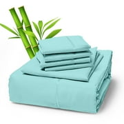 Sacred Thread 4 PC Bamboo Sheet Set - Silky Soft w/ Deep Pockets - Wrinkle Free, Cooling \u0026 Durable